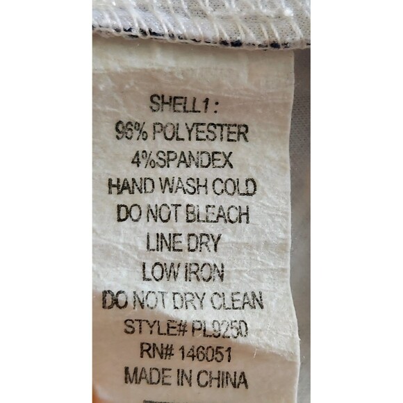 Faith and Joy Women's Skirt Size 3X Blue White Floral Flattering Comfort EUC - Picture 4 of 4